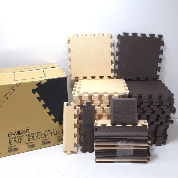 ■ EMOOR EMOOR エムール ジョイント式 フロアマット 81枚セット (0220452845)