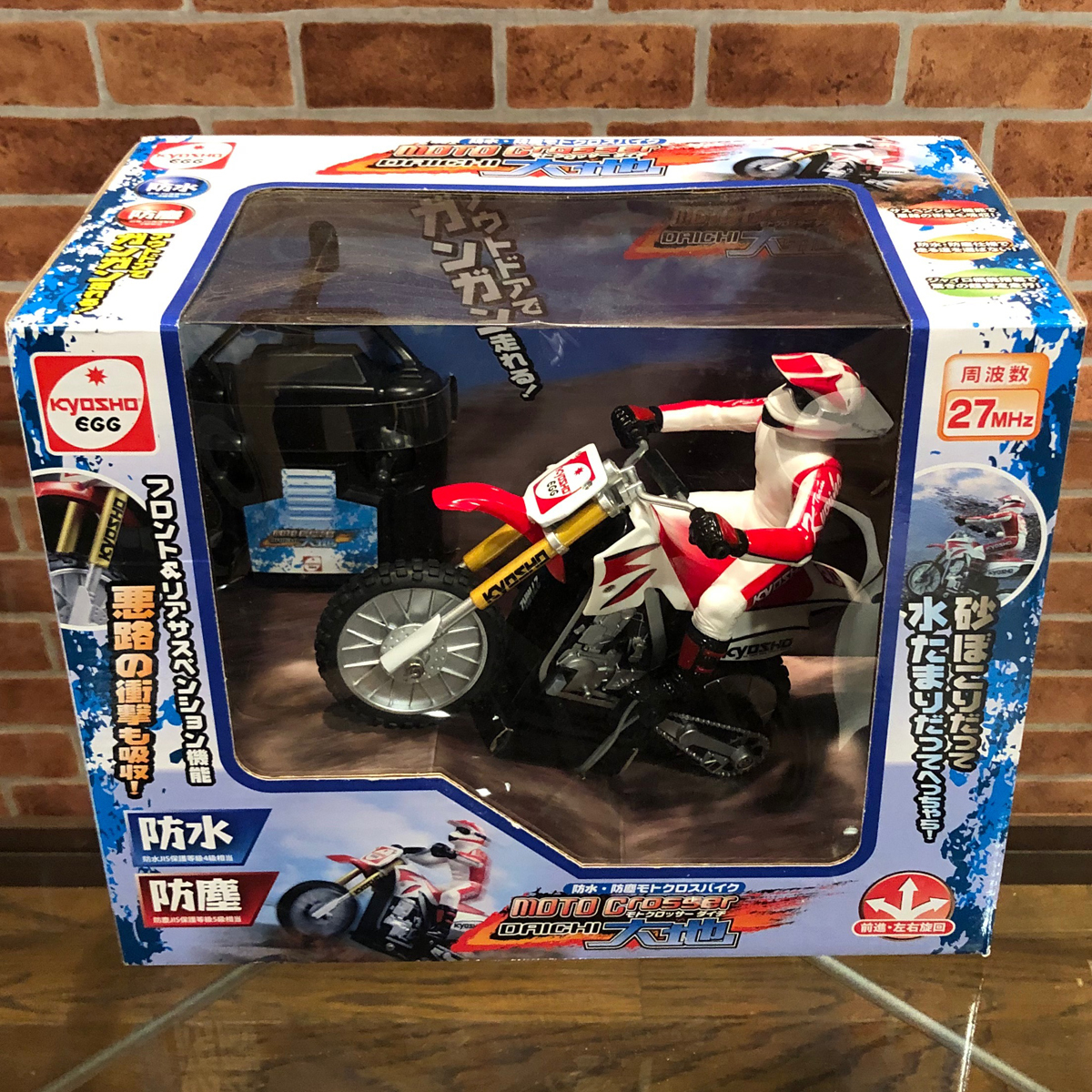■未開封 未使用 保管品■Kyosho EGG 防水 防塵 モトクロスバイク■トイラジコン MOTO Crosser DAICHI 大地■京商■27MHz■