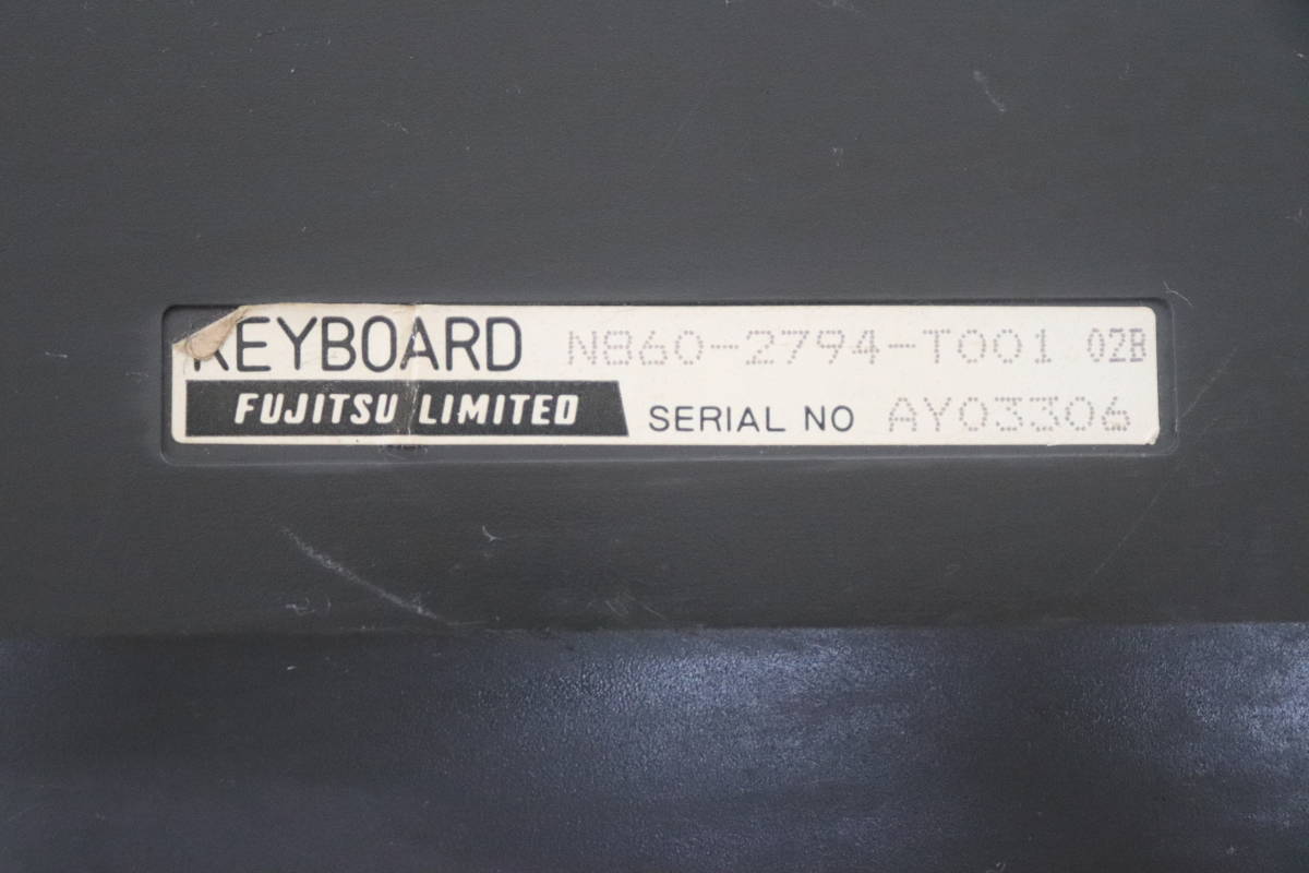 Y10/142 昭和 レトロ PC FUJITSU 富士通 FM77AV キーボード N860-2794