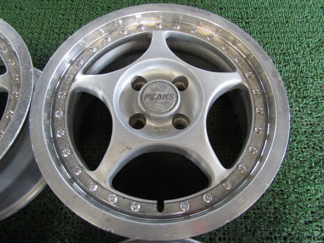 B3398 ENKEI Racing PEAKS 15インチ 6.5J+45 100-4H 4本セット 