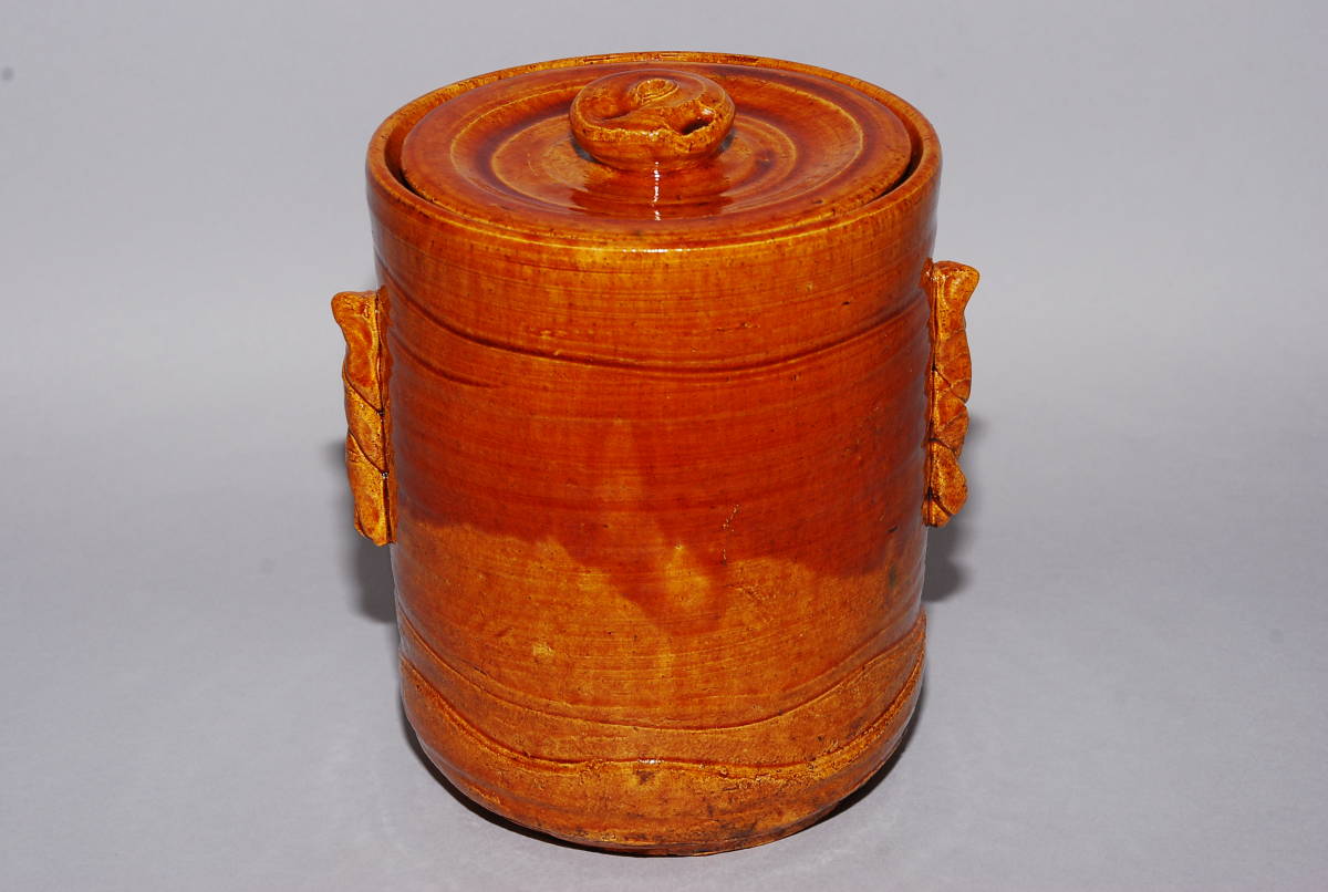 和】(6123) 時代古作 古伊万里 色絵赤絵瓔珞文向付 蕎麦猪口 茶碗五客