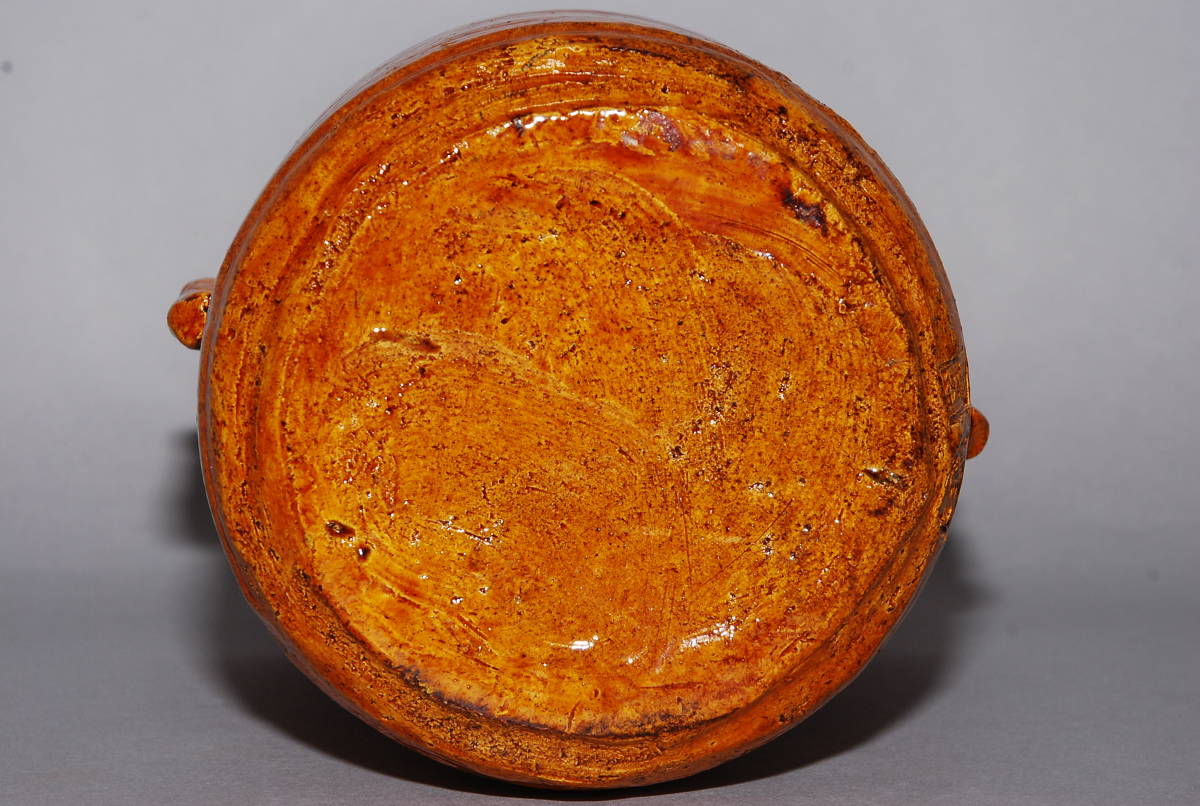 大樋焼 大樋長楽 造 水指 飴釉 双耳 共箱 茶道具 本物保証