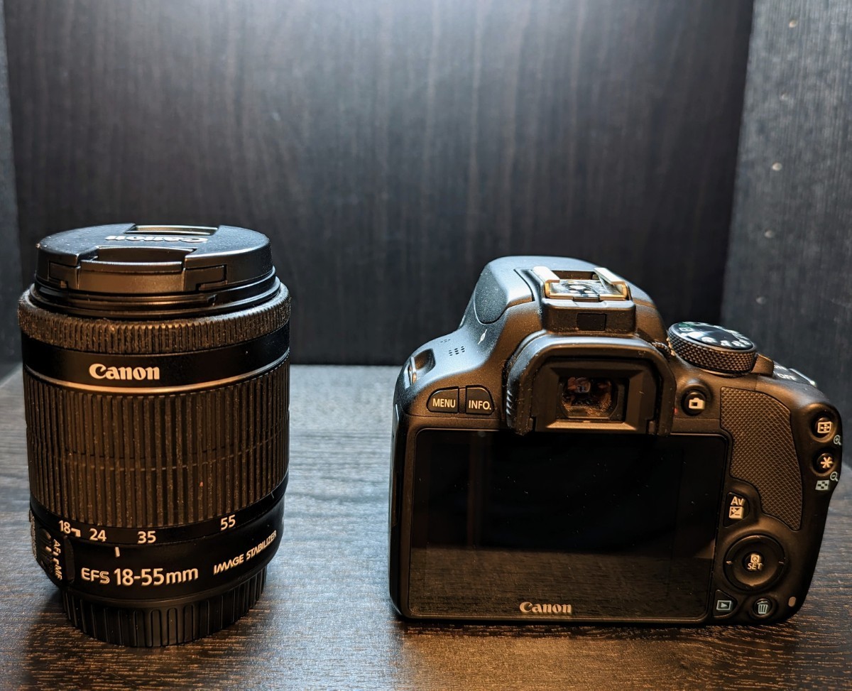 美品 Canon キヤノンEOS Kiss X7 EF-S 18-55 IS STM 18-55mm レンズ