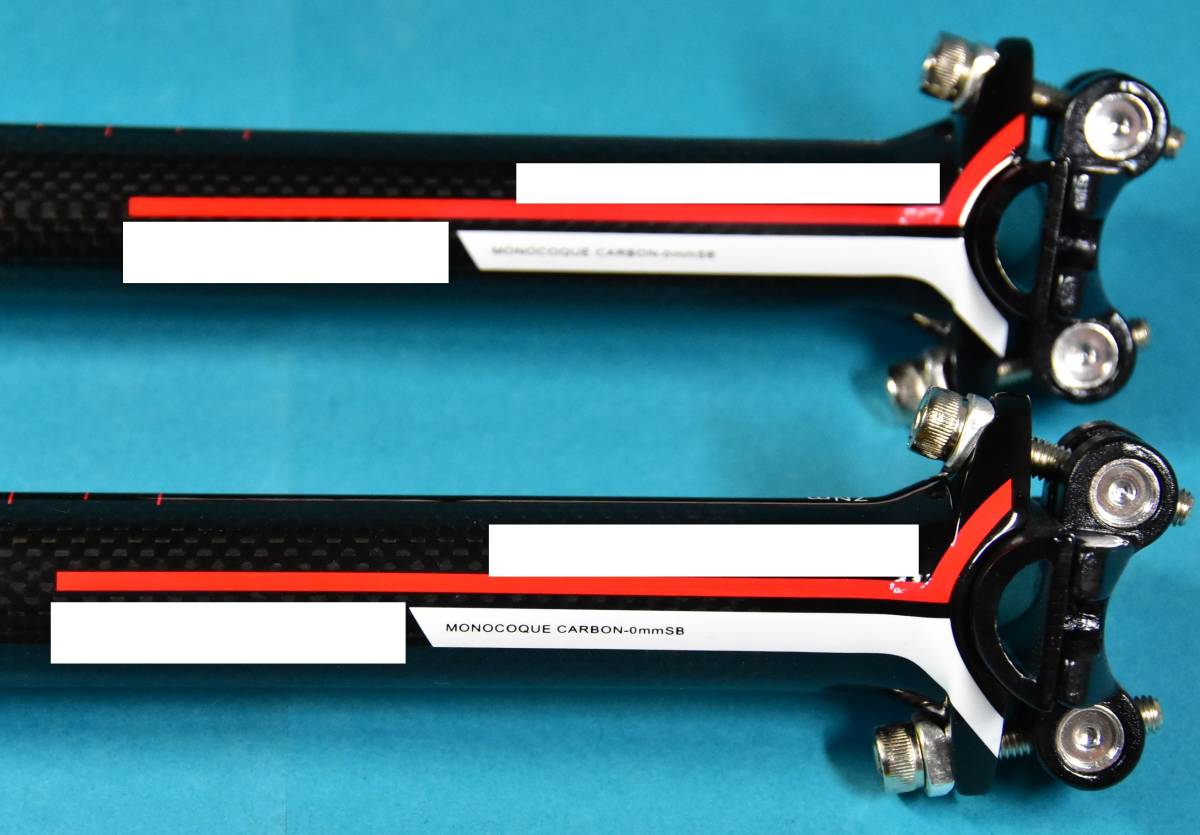 カーボン シートポスト 27.2mm 未使用（訳あり）４本セット 送料無料 早い者勝ちです！_2