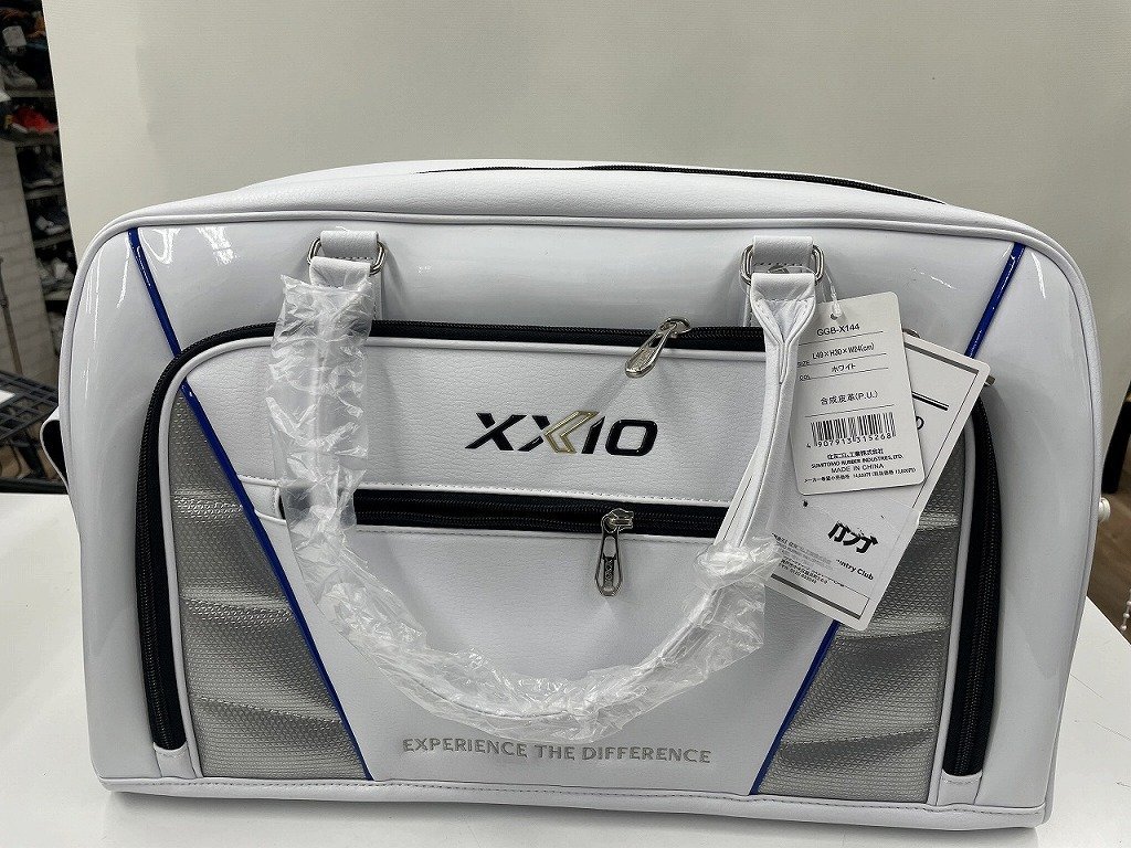 XXIO GGB-X144 ボストンバッグ ホワイト ダンロップ DUNLOP 【新品同様】ゴルフバッグ ホワイト XXIO GGB-X144