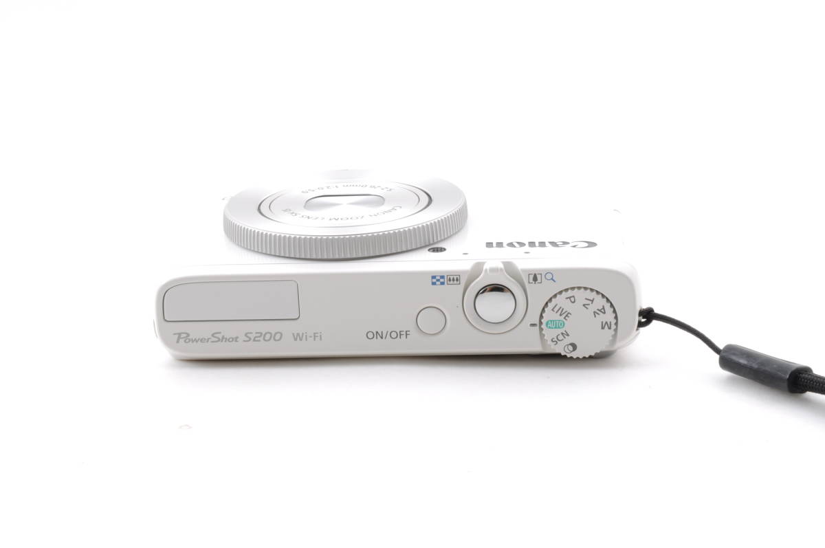 動作品 キャノン Canon PowerShot S200 パワーショット 白 ホワイト