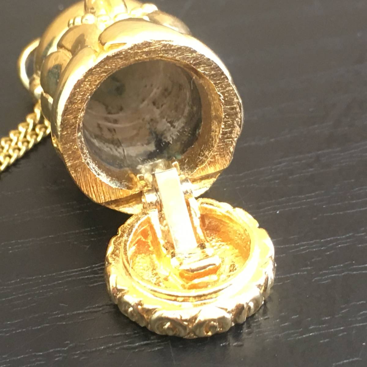 1000円スタート】ネックレス お地蔵さん ダイヤ付 0.01ct SILVER刻印 