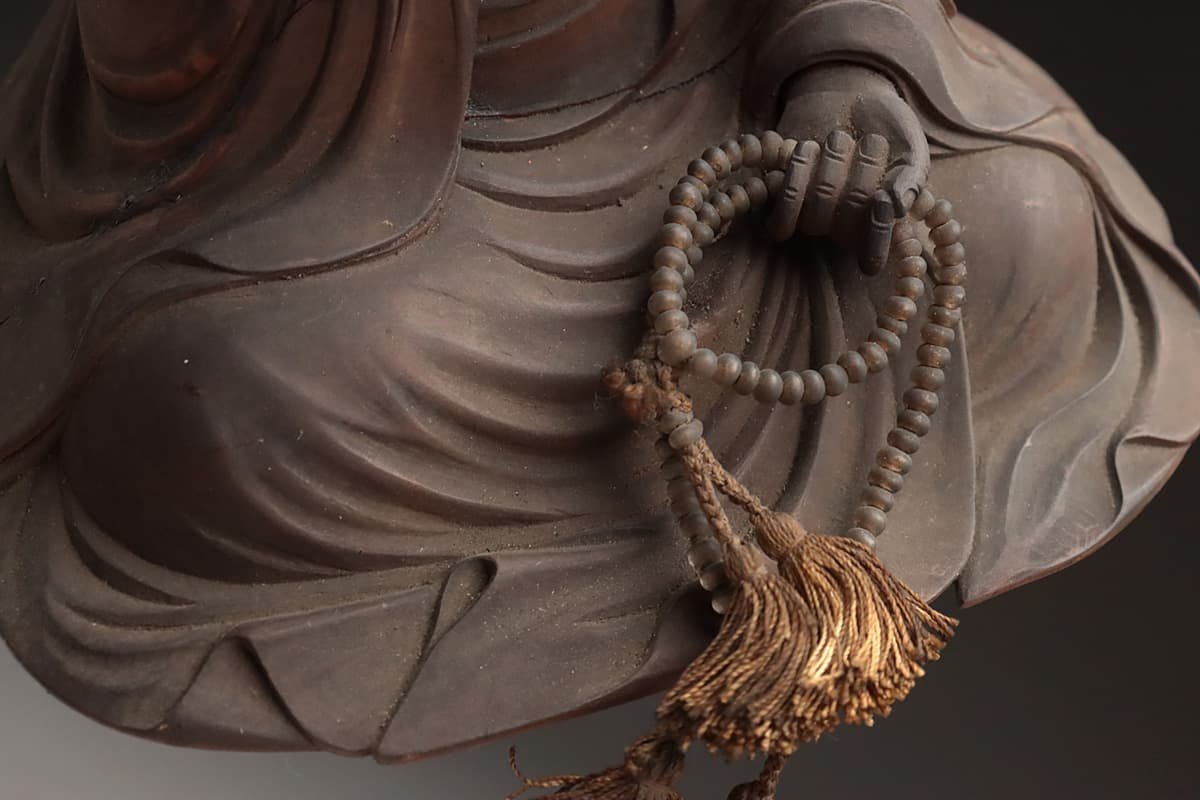 EL029 時代 仏教美術 漆書銘 寄木造 弘法大師 空海 全高20.5cm/仏高