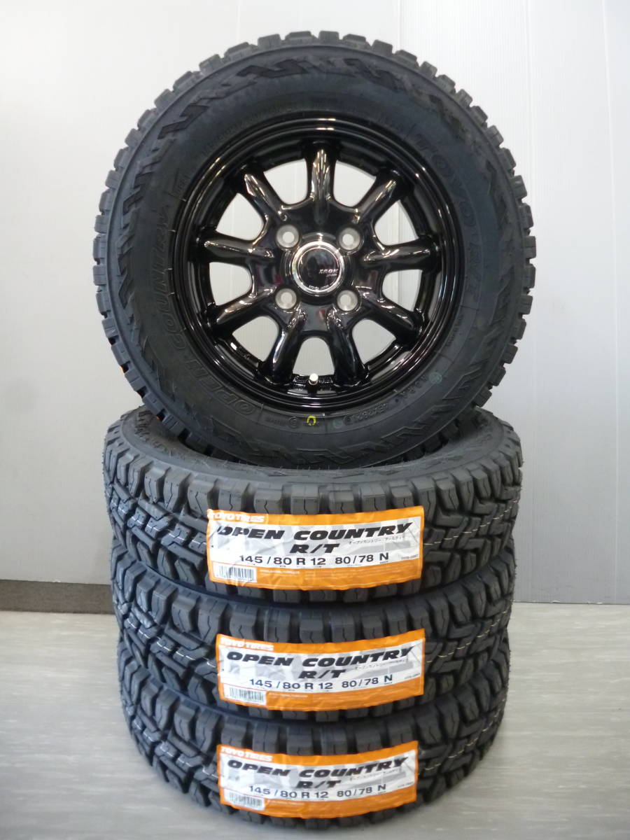 TOYO　オープンカントリーR/T★145/80R12・145R12★軽トラ軽バンキャリーエブリーハイゼットアクティサンバーバモススクラム