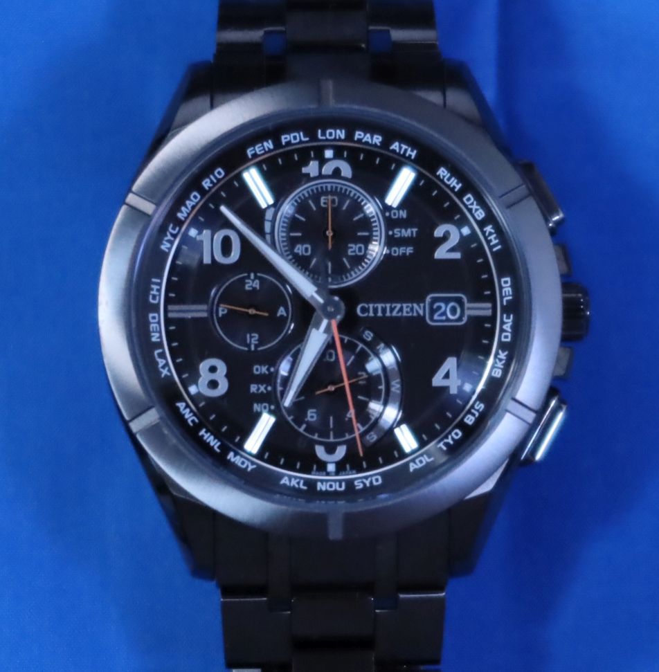 希少限定モデル 極美品 シチズン アテッサ AT8166-59E 電波ソーラー  