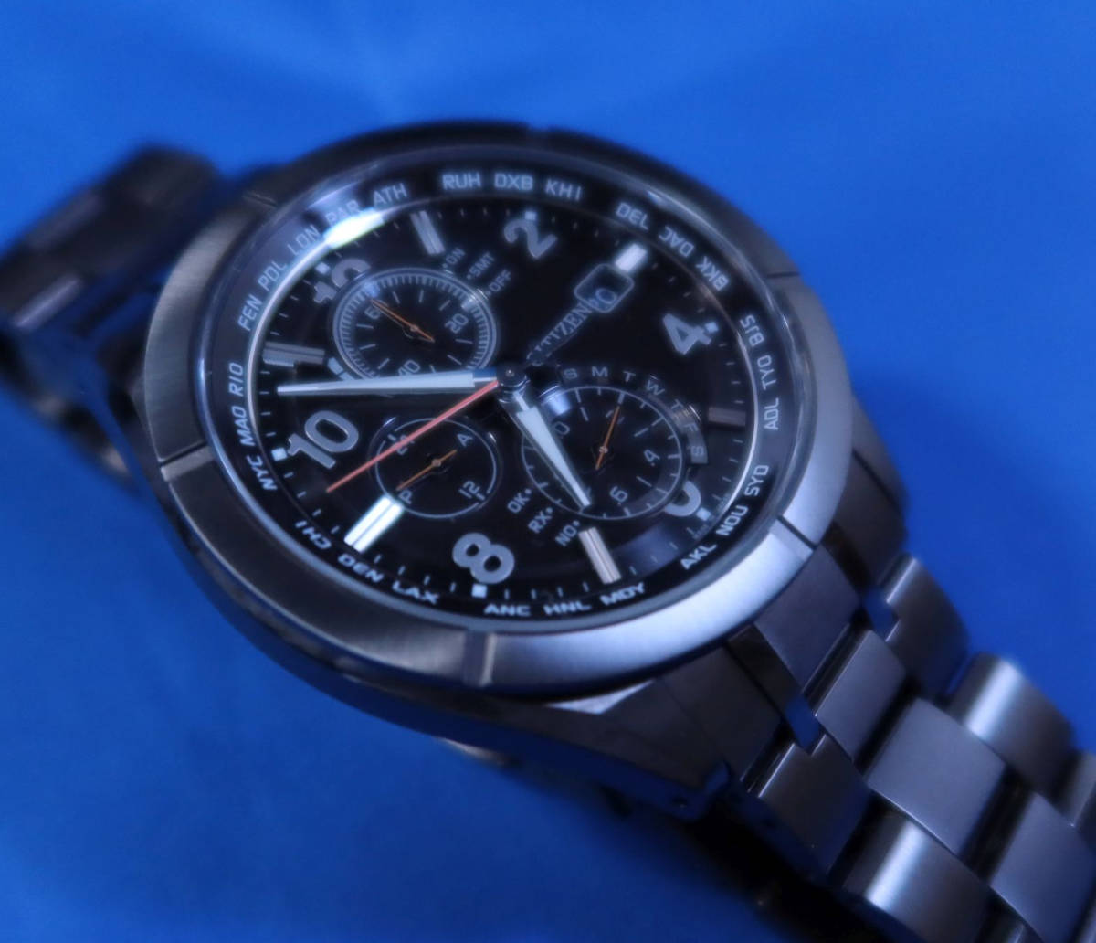 希少限定モデル 極美品 シチズン アテッサ AT8166-59E 電波ソーラー  