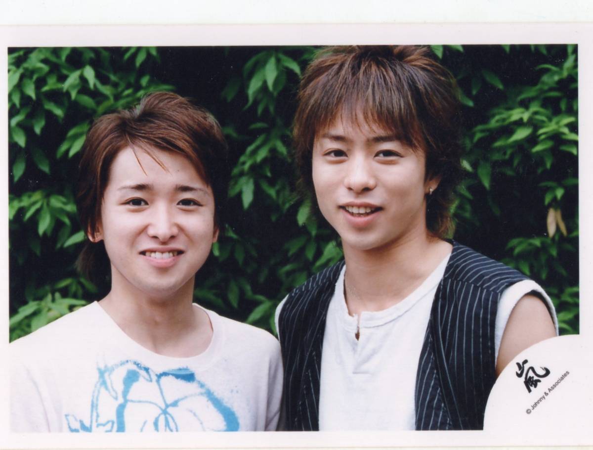 嵐 公式写真 04年 いざッNOW 【大野智・櫻井翔】 嵐ロゴ(大野智