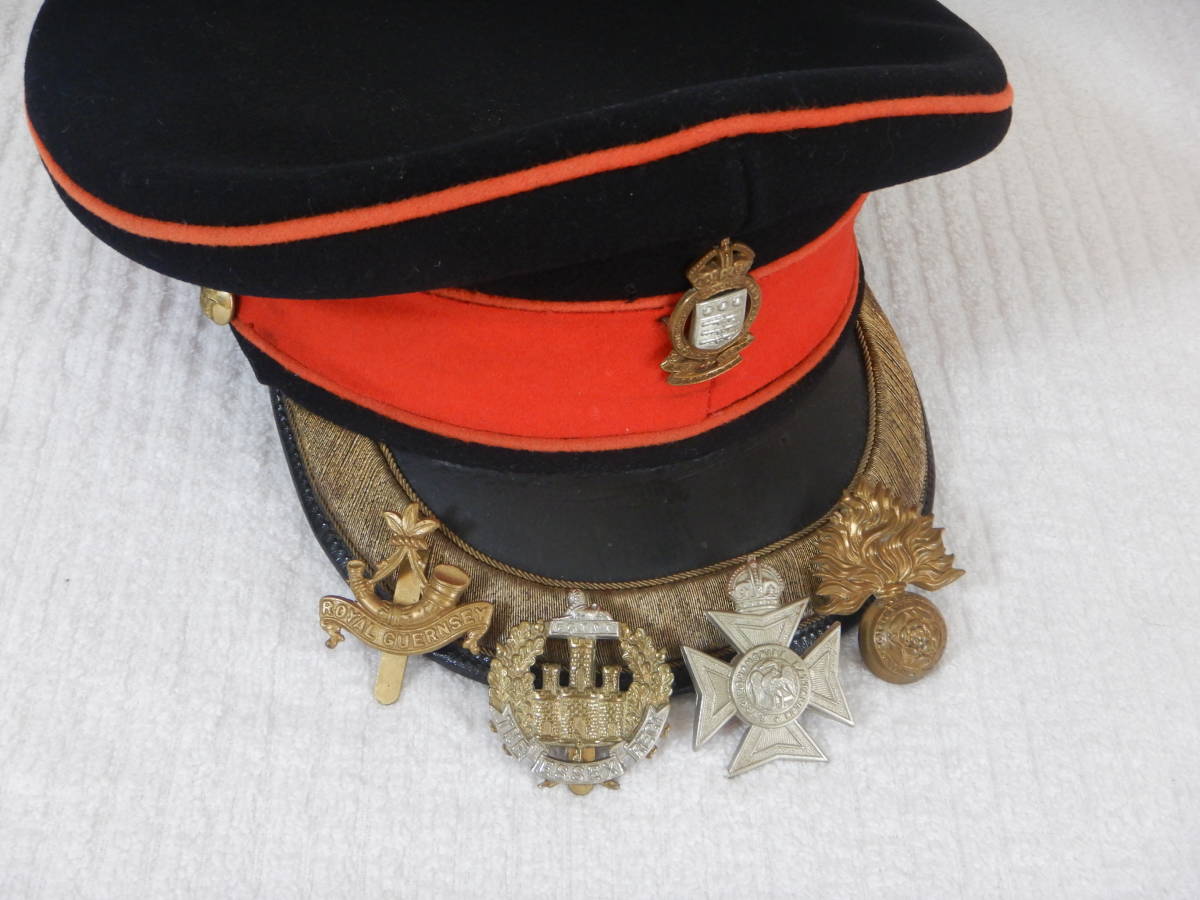 日本陸軍将校用野戦時計ベルト（実物) （イギリス陸軍帽章 2(部隊章 