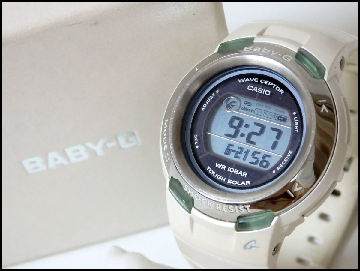 本物 美品 Baby-G ベビーG 腕時計 ソーラー電波 BGT-2602LVJ 稼働品 