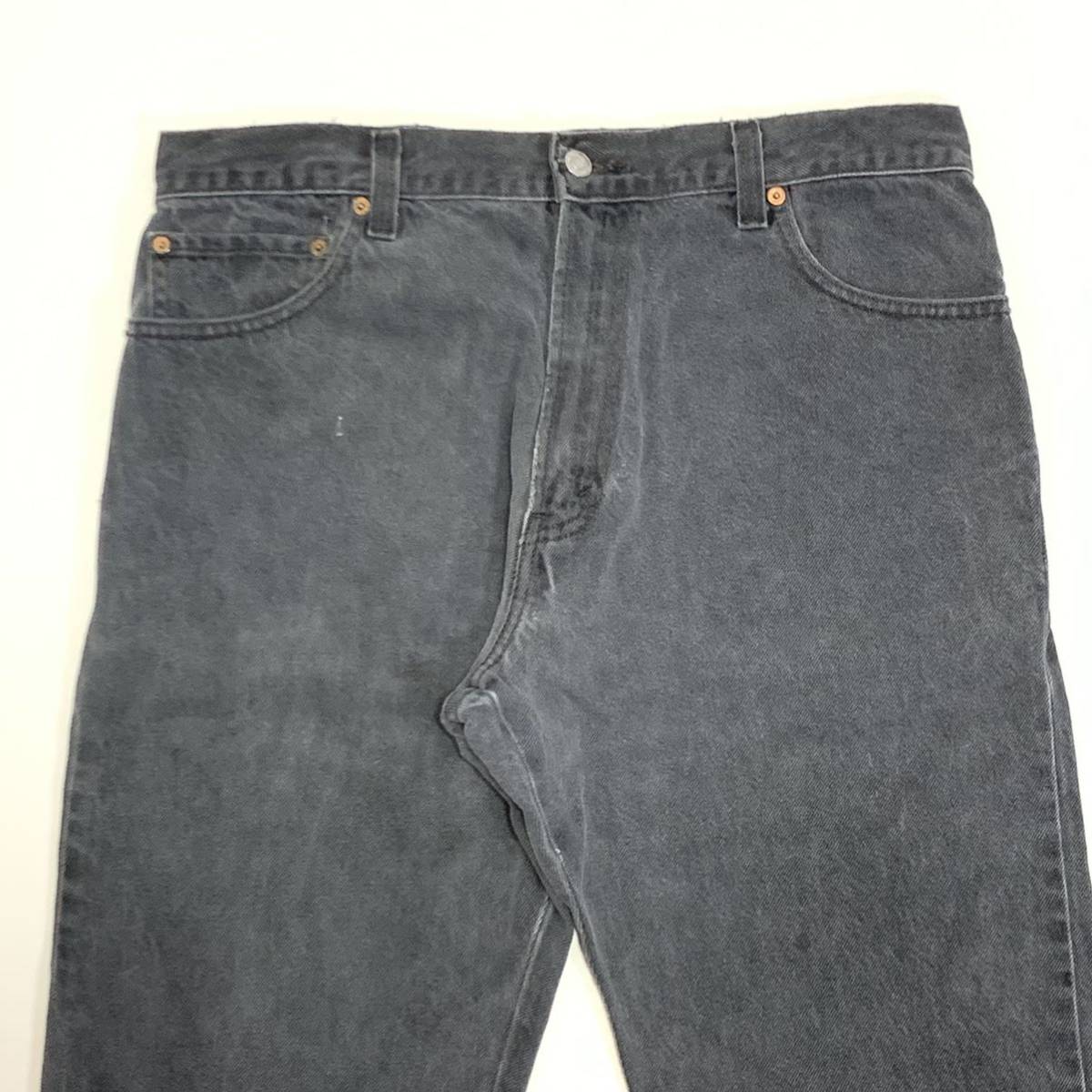 リーバイス 517 ブラックデニム ブーツカット フレアパンツ W34 7115