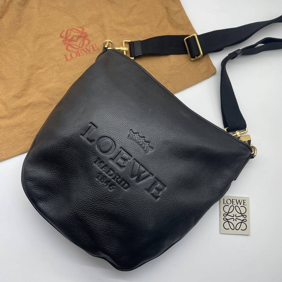 極美品◎極希少 LOEWE ロエベ ヘリテージ ショルダーバッグ クロス 