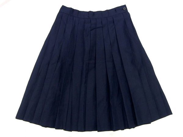 bw_2581 大きいサイズ♪ 神奈川県 私立 湘南白百合学園高校 【女子校】 夏服 濃紺 プリーツスカート フランシスコ製