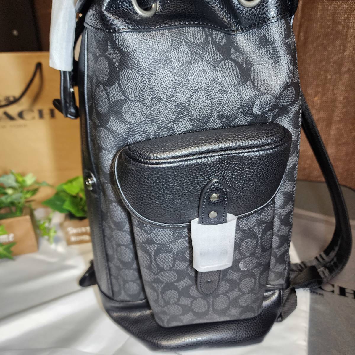 新品・未使用】コーチ/COACH C7673 ヒッチ バックパック シグネチャー 