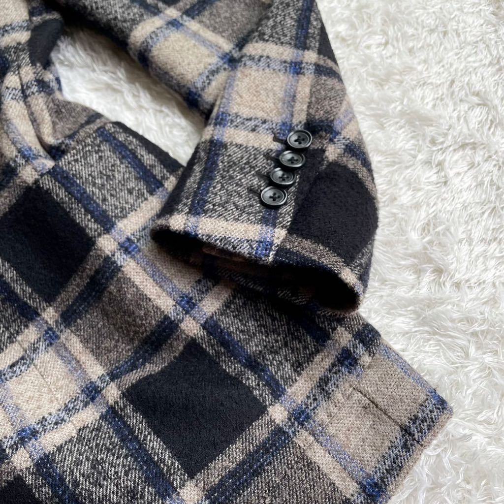 TAGLIATORE（タリアトーレ）レザーライダースブラウン サイズ56 TAGLIATORE (タリアトーレ) スエード ダブルジップ ライダース