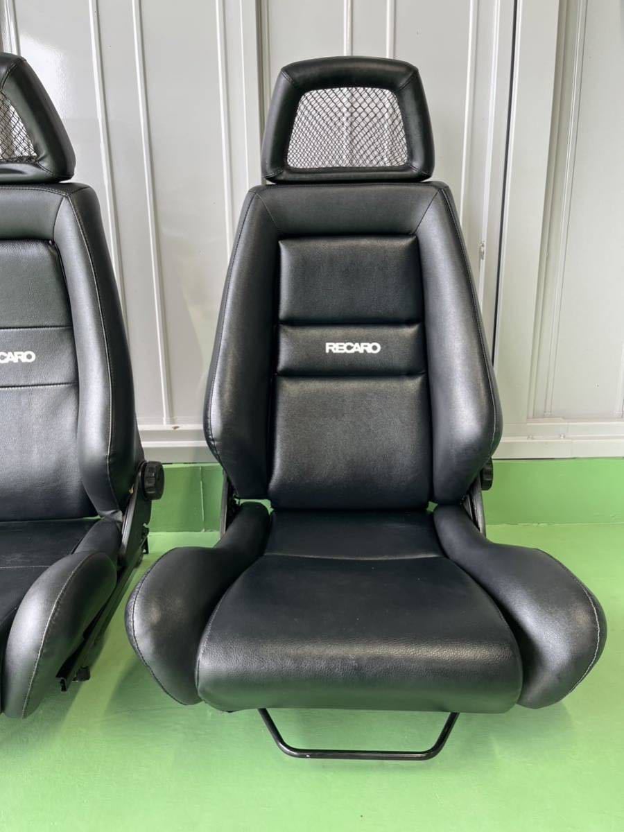 美品 RECARO レカロシート セミバケットシート 運転席 助手席 2脚 