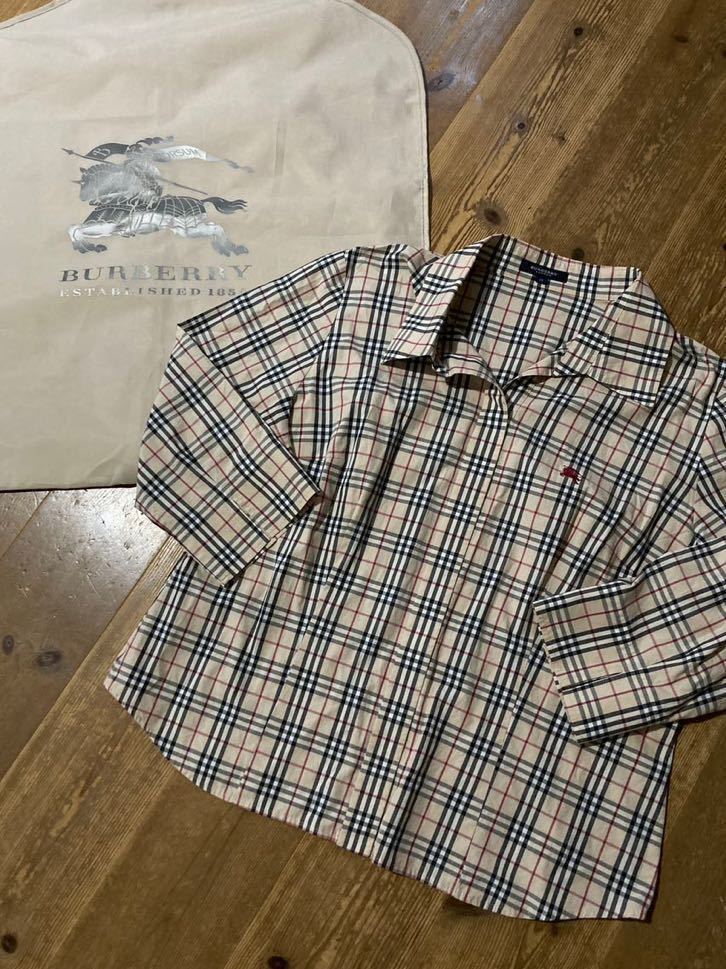 バーバリーロンドン＊大きいサイズ 15号/46/L-XL 上品爽やか半袖 