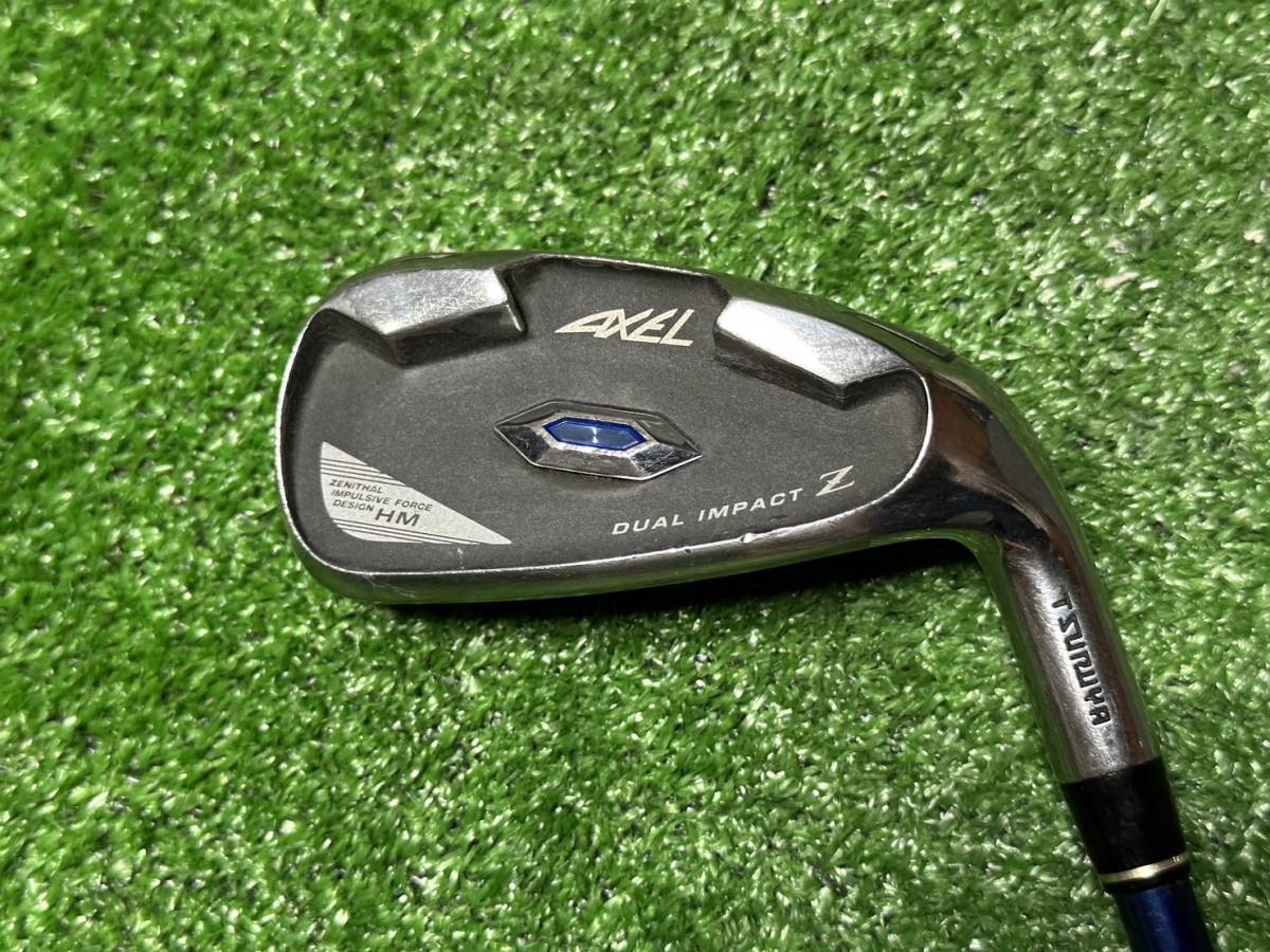 SAI-3954 中古 単品アイアン つるや AXEL アクセル HM DUAL IMPACT Z 7 