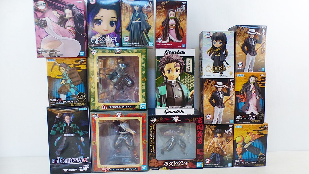 BA-1-3] 鬼滅の刃 プライズ ほか フィギュア 16点セット まとめ売り 未 