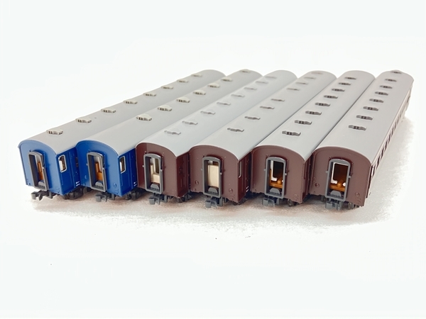 KATO オハ35 スハ43 スハフ42 オハニ36 オハ61 オハフ61 茶 青 6両セット Nゲージ 鉄道模型 ジャンク C7760617