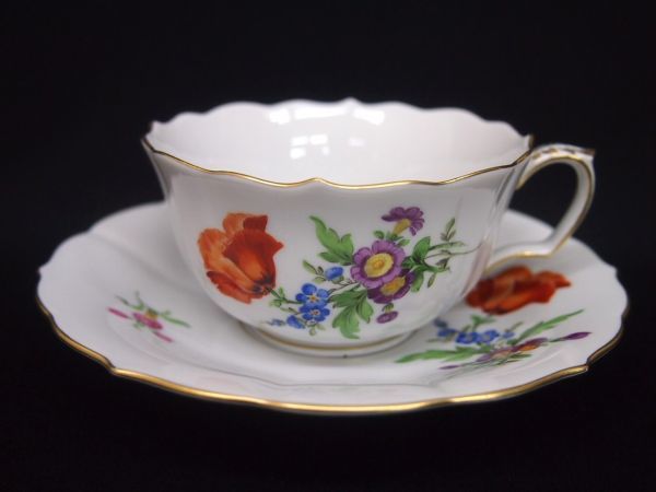 Meissen マイセン ベーシックフラワー 3つの花皿 5点 Meissen