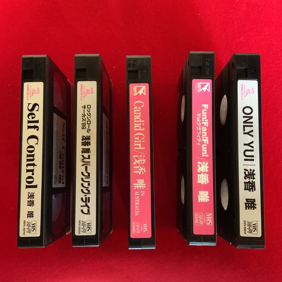 送料無料！浅香唯 VHS ビデオ 5本セット ロックンロール サーカス'89