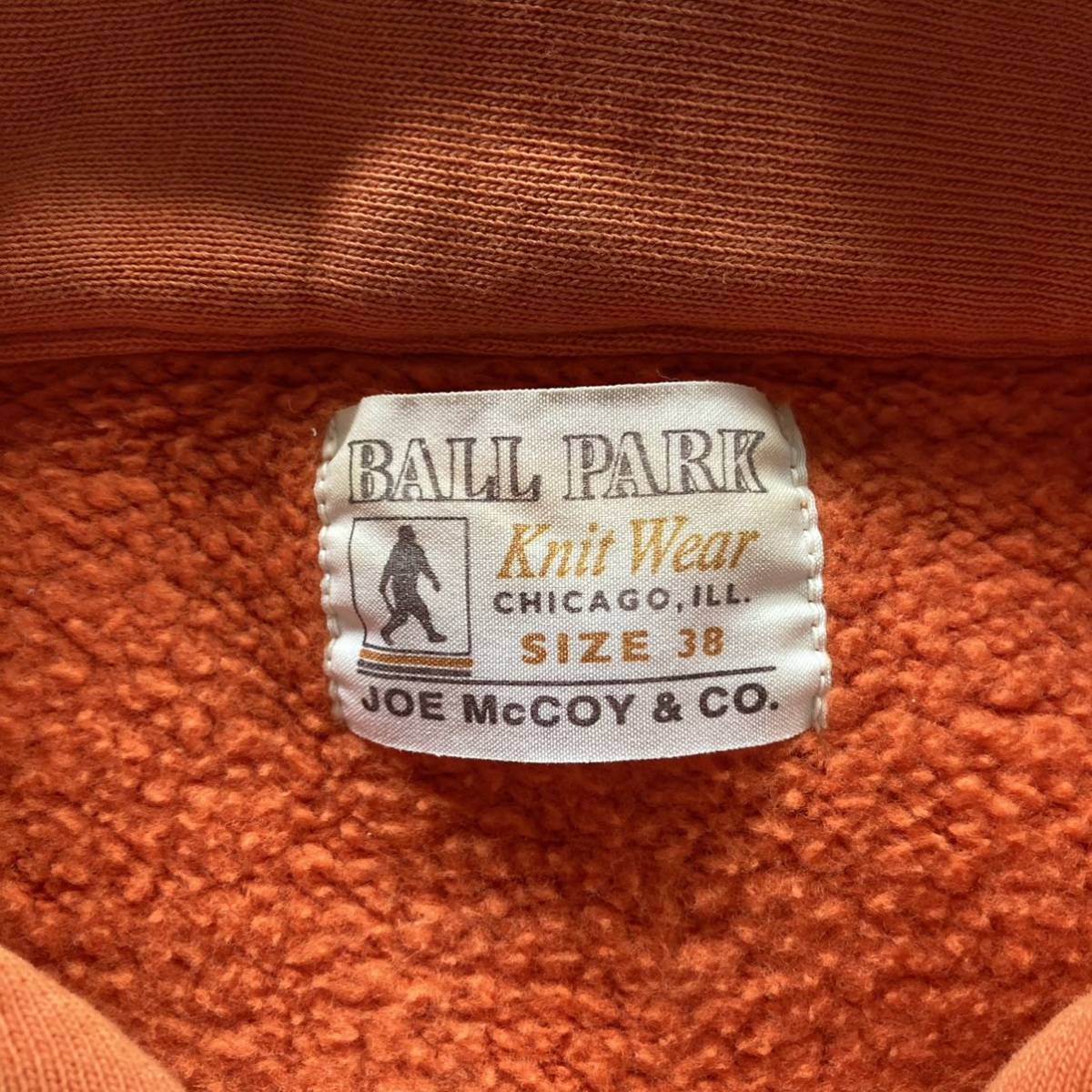 BALL PARK JOE McCOY ボールパーク ジョーマッコイ 初期 ハーフジップ 