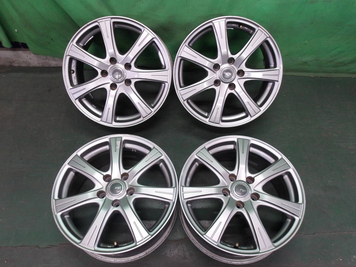☆ホイール 社外17inchアルミホイール MiLLOUS RE 17×7J +48 PCD114.3 5H