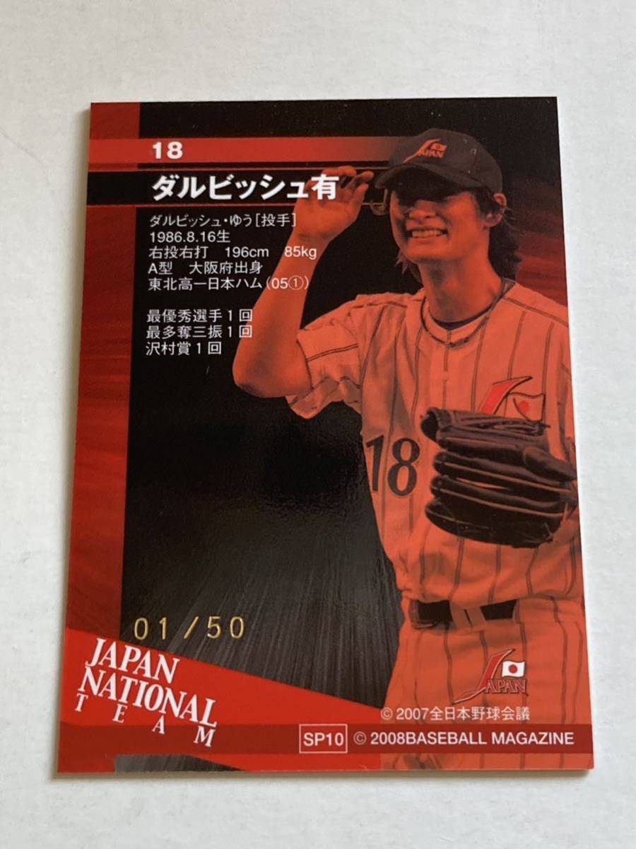 ダルビッシュ有 2008 2008北京五輪 ダルビッシュ有 実使用ユニフォーム