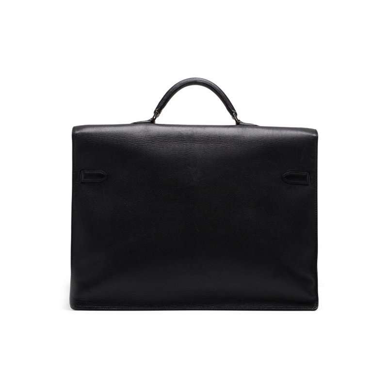 1円美品☆エルメス☆ケリーデペッシュ38 エプソン ビジネスバッグ 黒 