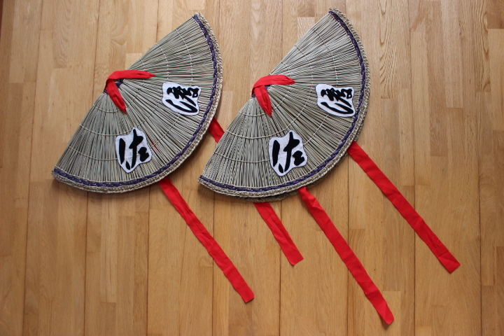 おけさ笠 編み笠 佐渡おけさ 直径約51cm 2個