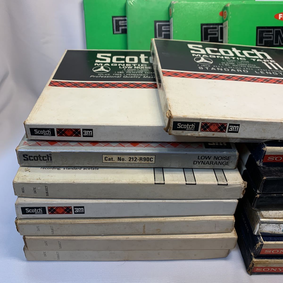 オープンリールテープ SCOTCH SONY 富士フィルム　18本(2本空) 未チェックジャンク品！