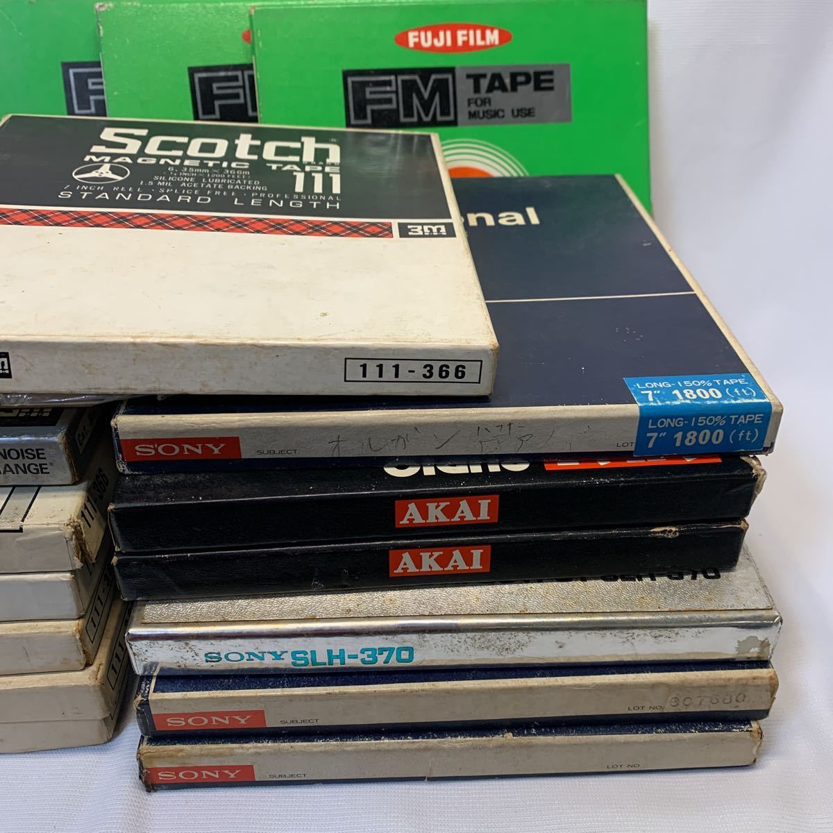 オープンリールテープ SCOTCH SONY 富士フィルム　18本(2本空) 未チェックジャンク品！