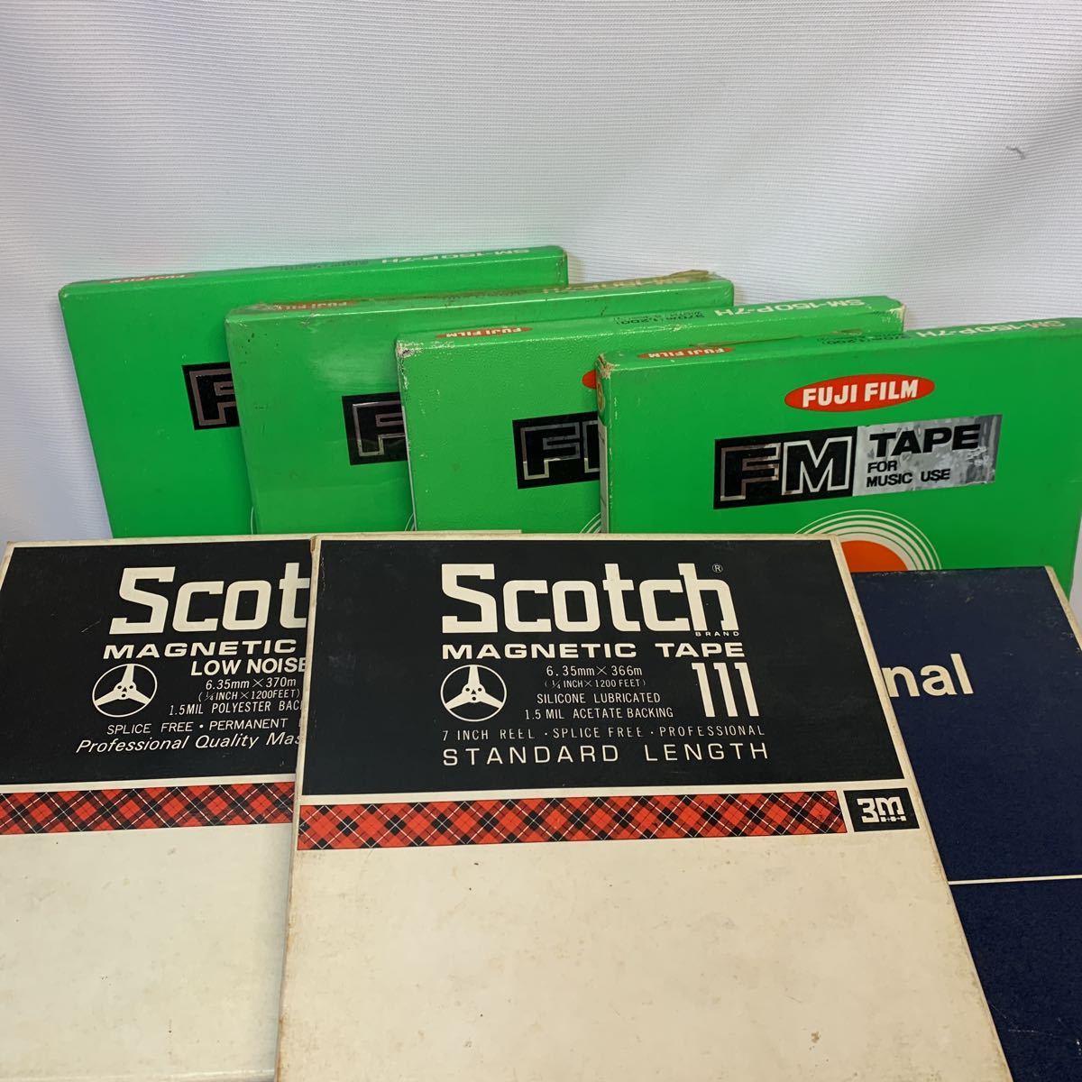 オープンリールテープ SCOTCH SONY 富士フィルム　18本(2本空) 未チェックジャンク品！