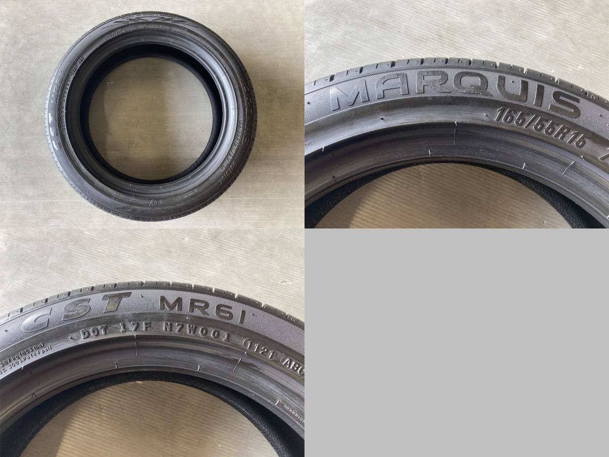 送料無料 【 CST MARQUIS MR61 3本 】 165/55R15 21年製 夏タイヤ 