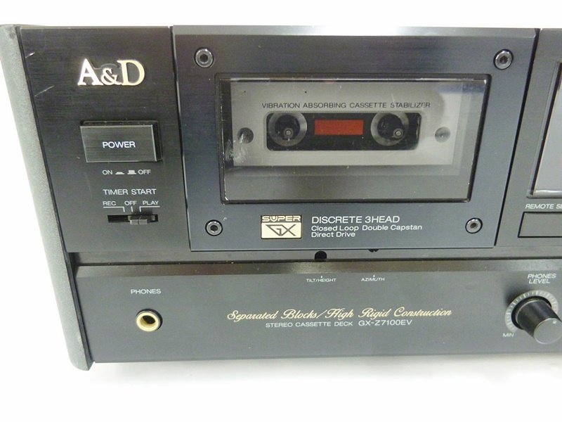 △ AKAI アカイ A&D ステレオカセットデッキ GX-Z7100EV オーディオ