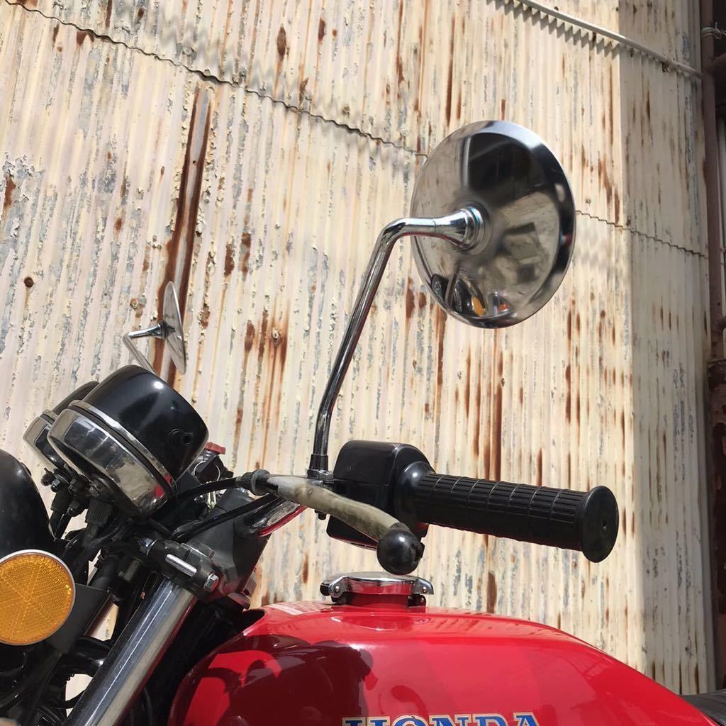 新品 未開封 CB400F CB350F 用 ホンダ 純正 ミラー 左右セット 日本製 ヨンフォア シーヨン CB250T CB400T CB500F CB750k CT110 に CB400F CB350F 新品 リプロダクション 純正対応 メッキフロントフェンダー