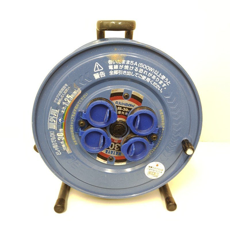 中古品 ★ ハタヤ 4口コードリール SS-30 30m ★ HATAYA