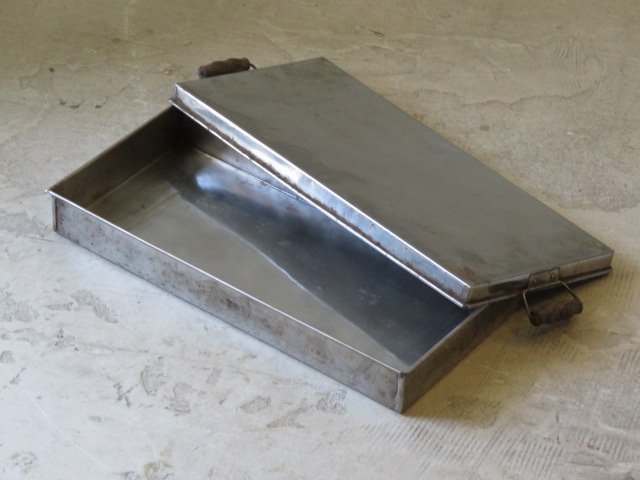 純銀 文鎮 y58工業系 銀メッキ 手付 ケース/アンティーク*ビンテージ*昭和レトロ