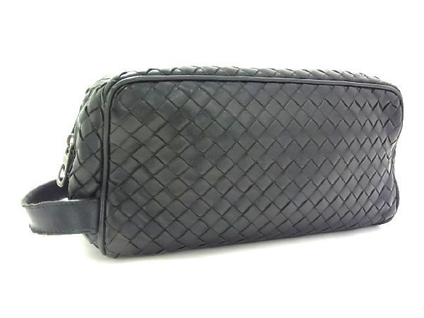 1円 BOTTEGA VENETA ボッテガヴェネタ イントレチャート レザー