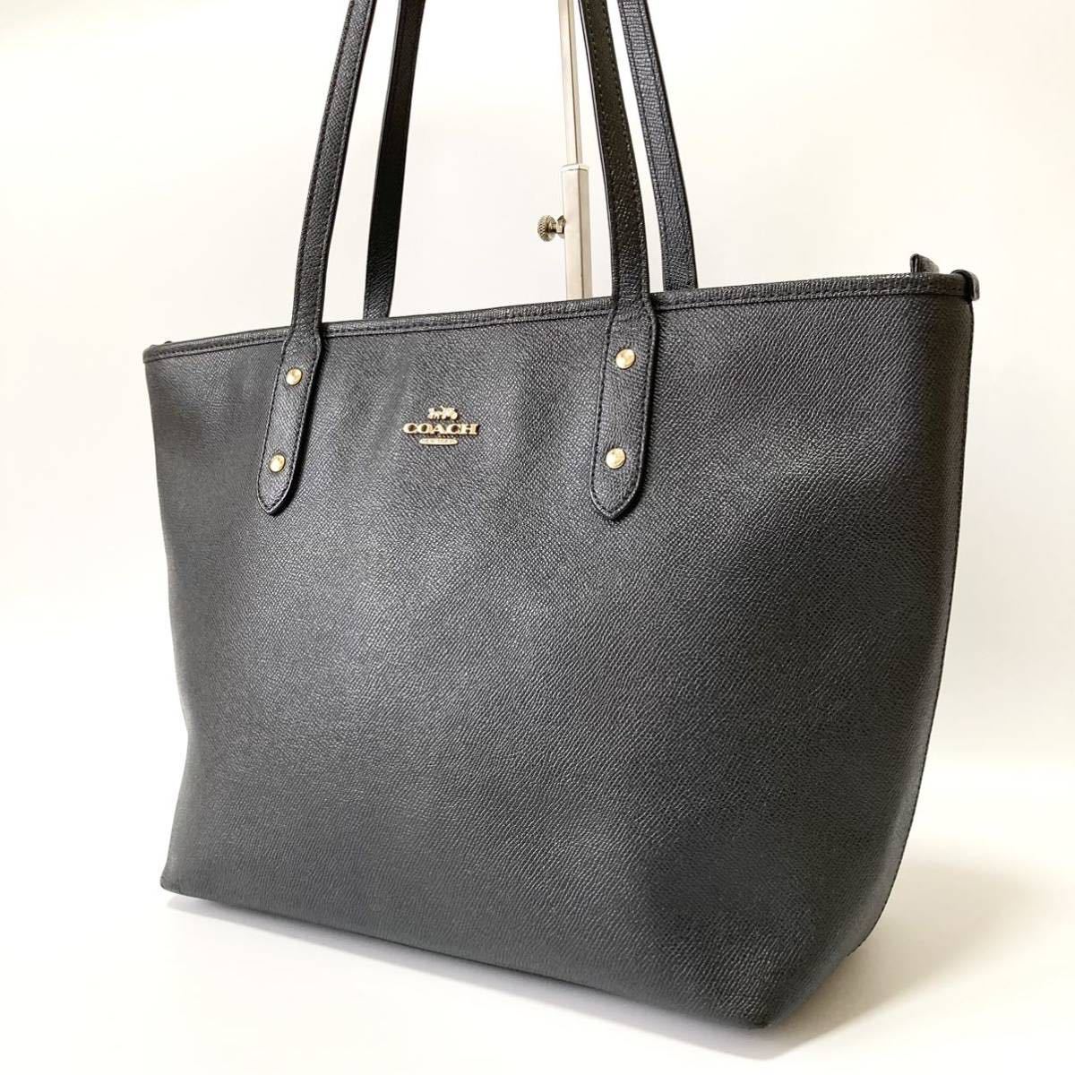 1円【美品】定価10万円 COACH コーチ トートバッグ ビジネスバッグ 