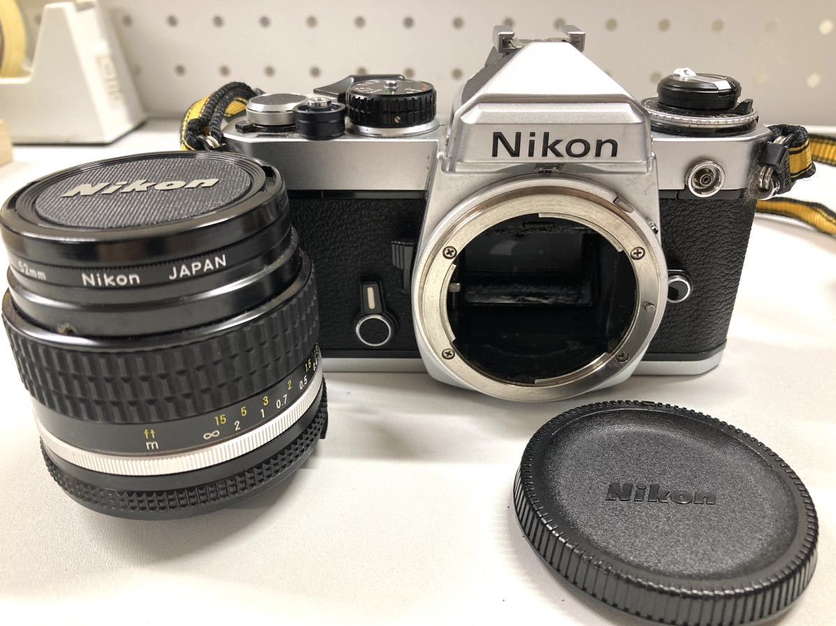 並品] Nikon FE ブラック + Ai 28mm F2.8 NIKKOR ニコン フィルム