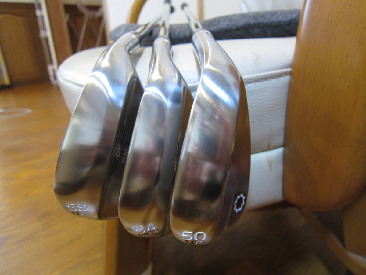 美品中古！ タイトリスト ボーケイSM7ツアークローム58-12D・54-08M