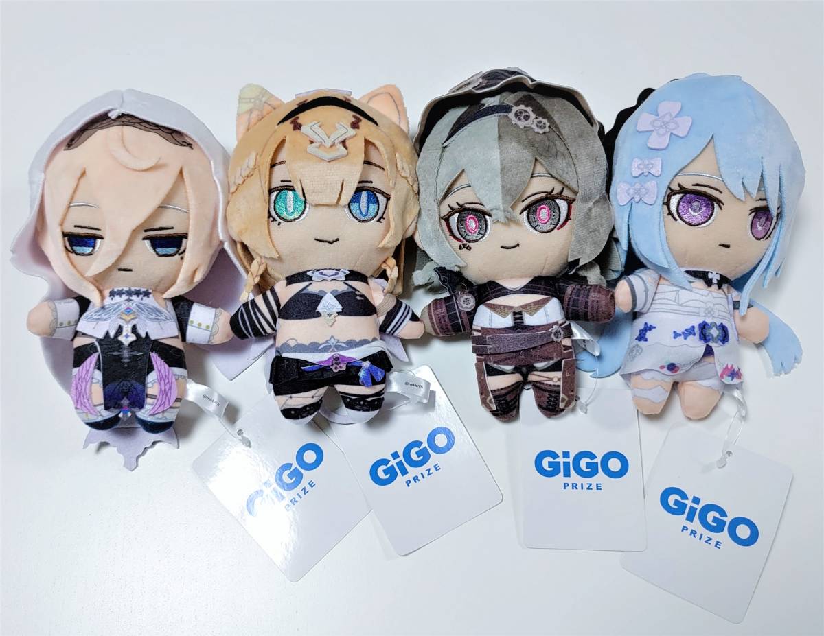 GiGO限定　崩壊 3rd　ぬいぐるみ　アポニア　ヴィルヴィ　グレーシュ　パルドフェリス　全4種セット