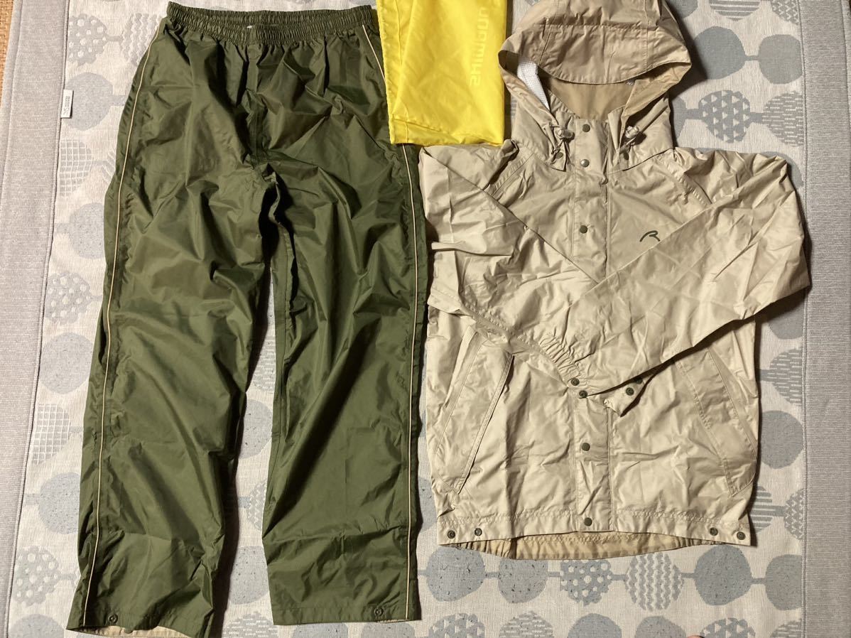 超美品 シマノ RA-043H ドライシールド ライトレインスーツ Sサイズ 上下セット コート カッパ 雨具 ヤッケ 釣り フィッシング スポーツ