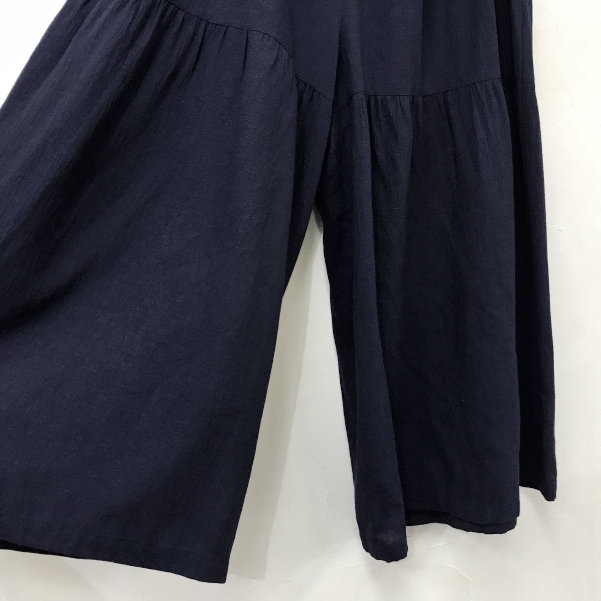 S141-O◇良品◇日本製◇石見銀山群言堂 登美 ワイドパンツ イージー